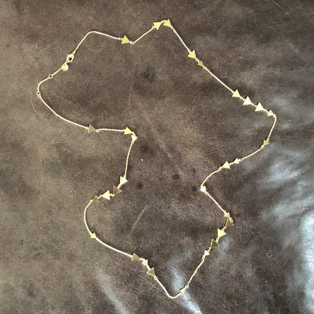 Stella and Dot long triangle necklace